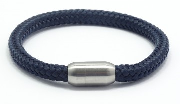 zeiltouwarmband diepblauw. 04982