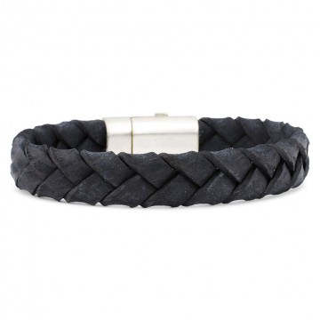 Leather bracelet marcus black