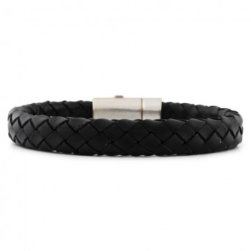 Leather bracelet ronan black