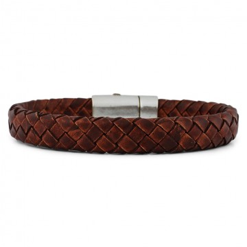 Leather bracelet ronan brown