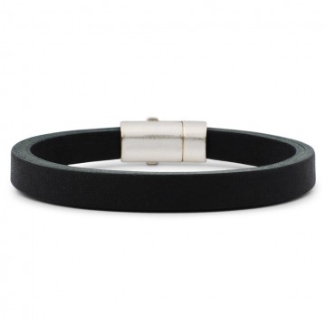 Leather bracelet vintage black